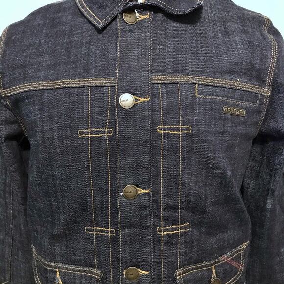 Preme NWOT Dark Wash Jean Jacket Men M - Picture 3 of 16